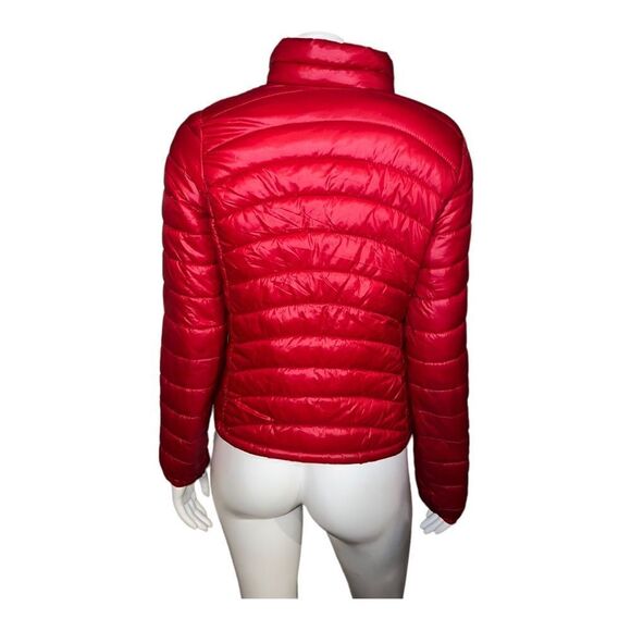 Old Navy Women's Red Puffer Jacket Medium EUC - Picture 2 of 7